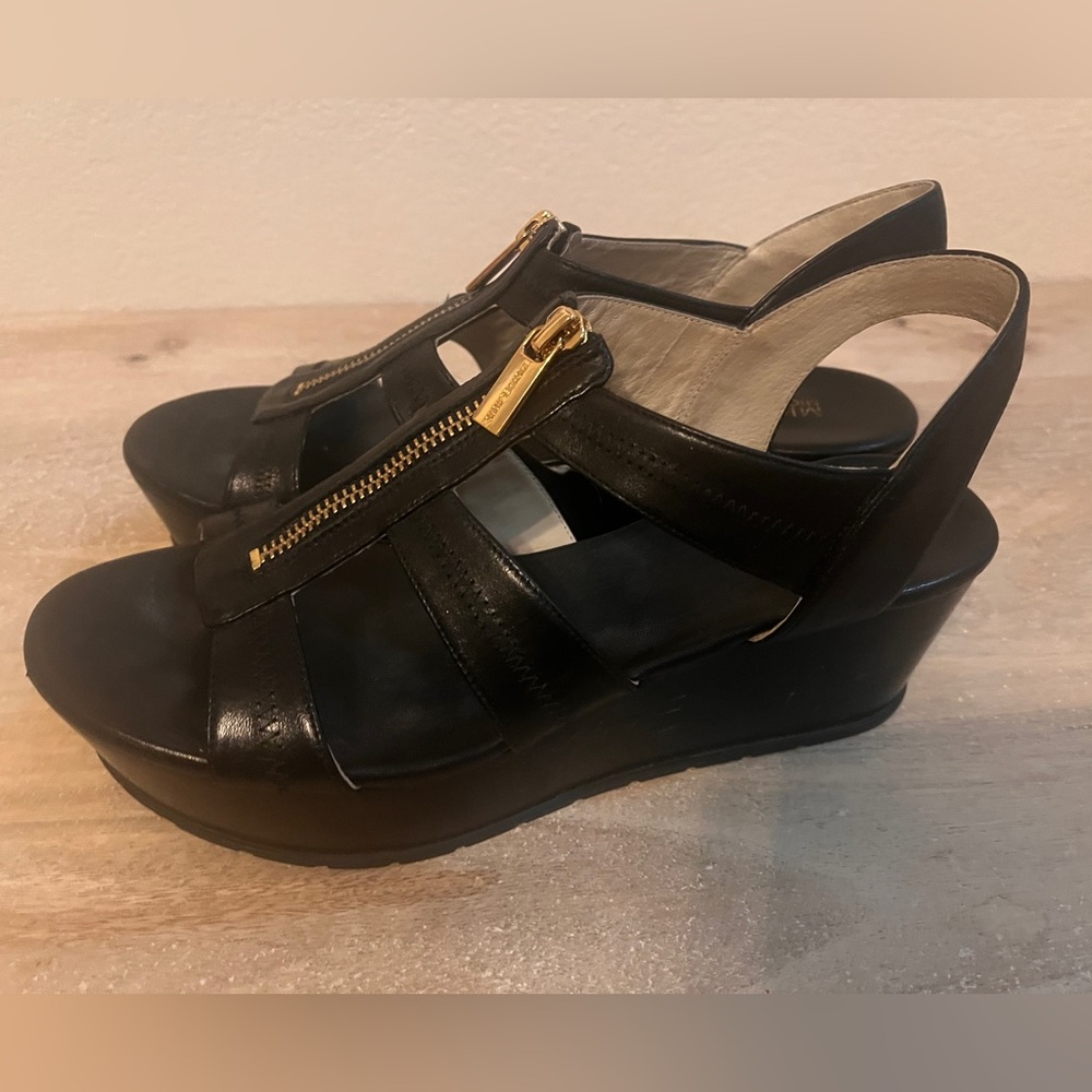Michael Kors Black Wedges - Picture 2 of 4